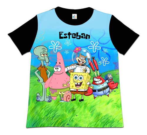 Franela Camisa Niño Niña Bob Esponja Algodon