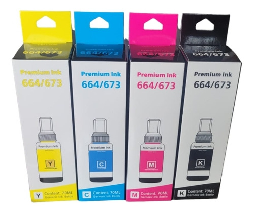 Kitx4 Tintas Genericas Compatibles Epson 664 L110 210 355 38