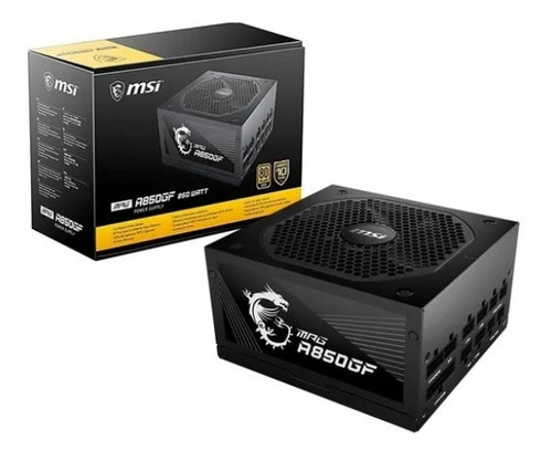 Fuente Gamer Msi 850w 80 Plus Gold Mpg-a850gf Full Modular 