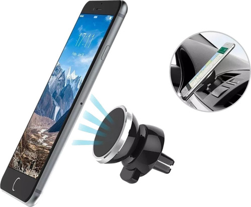 Porta Celular Magnetico Extraible Giro 360 Grados Iman