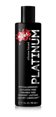 Lubricante Wet Luxury Collection Platinum Silicon 3.1oz 89ml