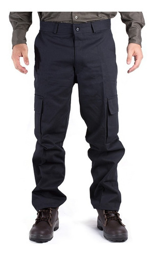 Pantalon De Trabajo Cargo Hombre Negro Rm3500ne