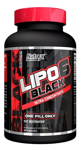 Lipo 6 Black Nutrex 60 Cap Fórmula Americana Envio Gratis