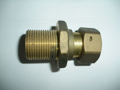 Conector De Bronce 3/4 Con Tuerca Movil