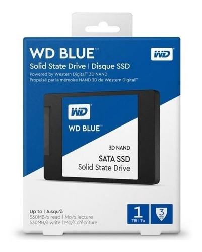 Ssd Disco Solido Western Digital Blue Interno 2.5 1tb Laptop
