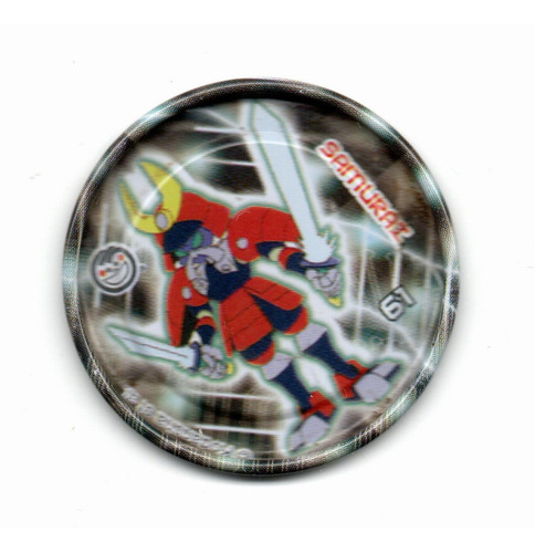 Sabritas Tazo Metálico Medabots - Samurai No. 61 (Usado)