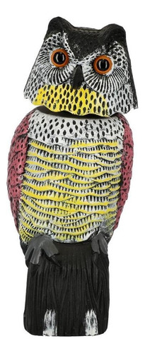 Búho Espantapájaros Multicolor Plástico