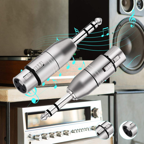 Adaptador Tisino Xlr Hembra A 1/4 Trs, Hembra Balanceado Xl.