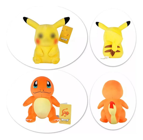 4 Piezas: Charmander, Squirtle Y Bulbasaur, Companion