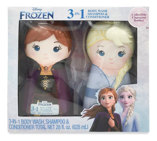 Set Shampoo Acondicionador Y Body Wash Niñas Frozen