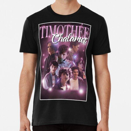 Remera Timothée Chalamet Film Collage De Personajes (borde B