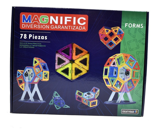 Bloques Magnéticos Con Imanes Magnific Forms Construcción 3d