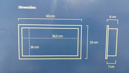 Nicho Para Banheiro De Embutir Parede 30x60 Preto