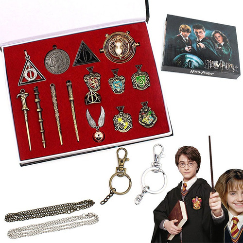 Harry Potter Varita Insignia Mágica Cosplay Accesorios