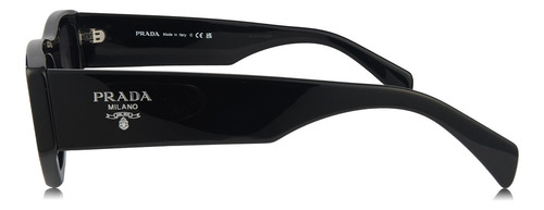 Prada Spr A01s 16k-08z Square Shape Black Silver (Usado)