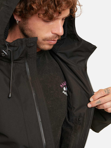 Cortaviento Winbreaker Negro Hombre Maui And Sons