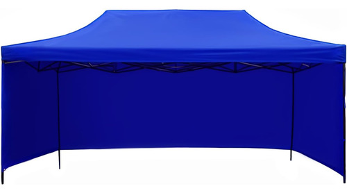 Carpa Plegable Azul 3x4.5 Mts Impermeable Con Paredes Toldo