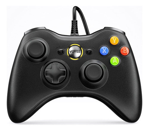 Joystick Xbox 360/ Slim/ Pc Voyee Negro