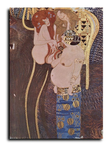 Cuadro Decorativo Canvas 50x60cm Gustav Klimt Beethoven