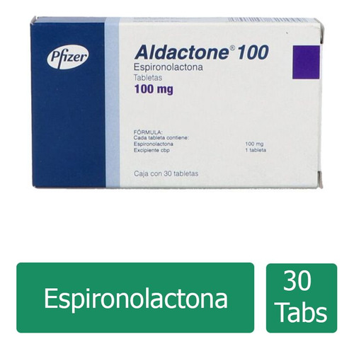 Aldactone 100 De 100 Mg Caja Con 30 Tabletas