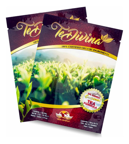 Té Divina Detox Natural Pack X2 Sobres