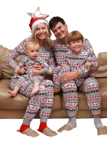 Conjunto De Pijama Navideño Para Padres E Hijos [u]