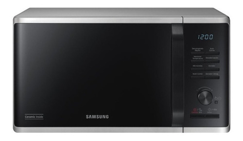 Microondas Grill Samsung Mg23k3515as Negro 23l Sensacion