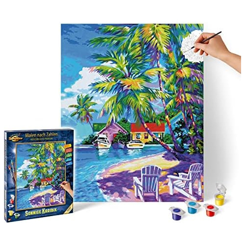 Kit De Pintura Por Números  Sunny Caribbean 