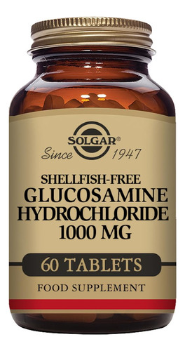 Solgar Clorhidrato De Glucosamina 60 Tabletas