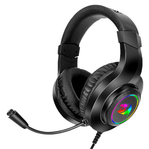 Imagen 1 de 7 de Diadema Gamer Redragon H260rgb Hylas Usb/3.5mm Con Micrófono