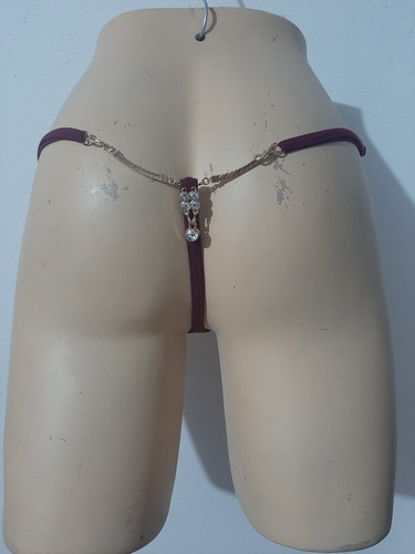 Tangas,hilos De Encaje Lenceria Con Pedrería