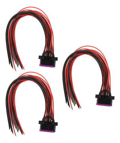 3 Cables De Conector Hembra Obd2 De 16 Pines, 30 Cm, J1962 O