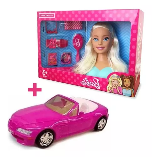 Carrinho Carro Conversível Para Boneca Barbie 46cm Roma