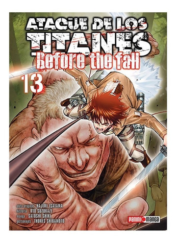 Ataque De Los Titanes Before Fall Manga Panini Tomo Libre