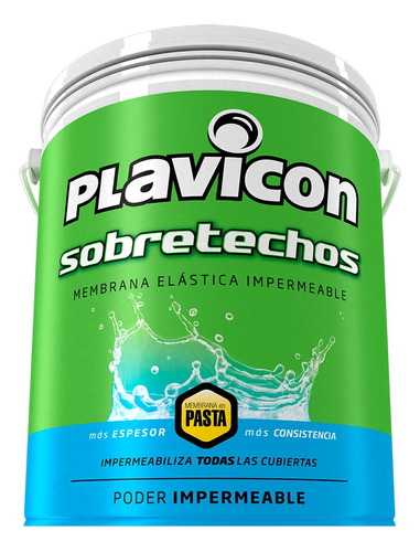 Plavicon Sobretechos 20 Kg Membrana Elástica Impermeable