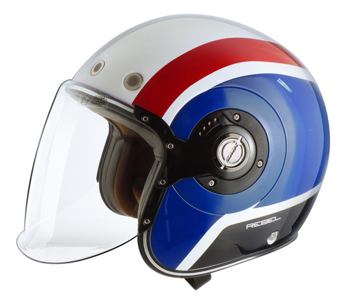 Casco Moto Abierto Smk El Dorado Jet Rebel