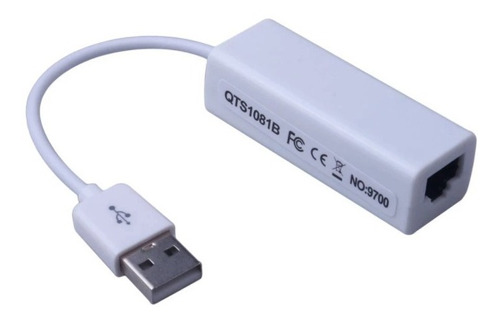 Adaptador Usb A Ethernet Rj45 10/100 Mbps Windows 7 8 10 11