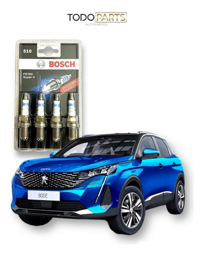 Bujias Peugeot 3008 306 307 406 1.4 1.6 1.8 2.0 Bosch X4