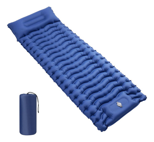 Colchoneta De Dormir Doble Para Acampar Inflable Con Almohad