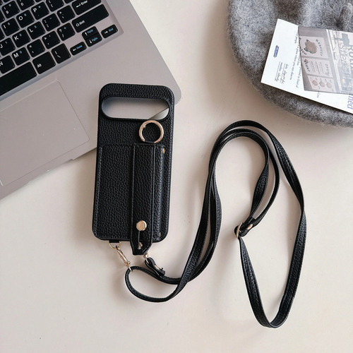 Funda De Piel Tipo Cartera Con Correa De Muñeca Con Tarjetero Para Google Pixel 9 8 7 6 Pro 8a 7a 6a 5g