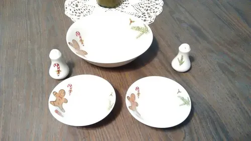 Set De Ensaladera Navideña (Usado)