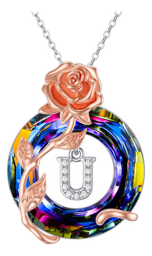 Ojk Regalos Para Mujer Collar Con Colgante De Letra U Con In