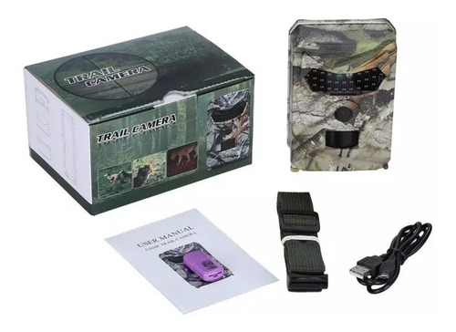 Cámara De Vigilancia Caza Infrarroja Camuflada Usb/pilas Hd