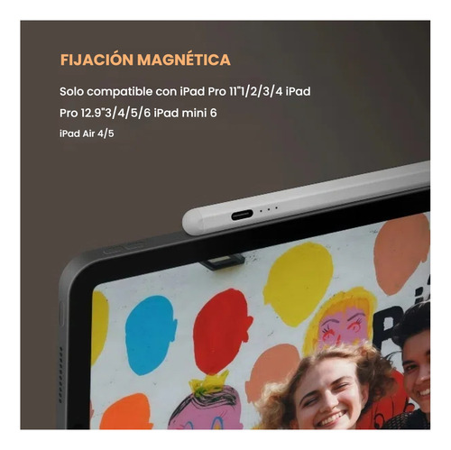 Lápiz Óptico Stylus Pluma Para iPad,rechazo Palma + Iman
