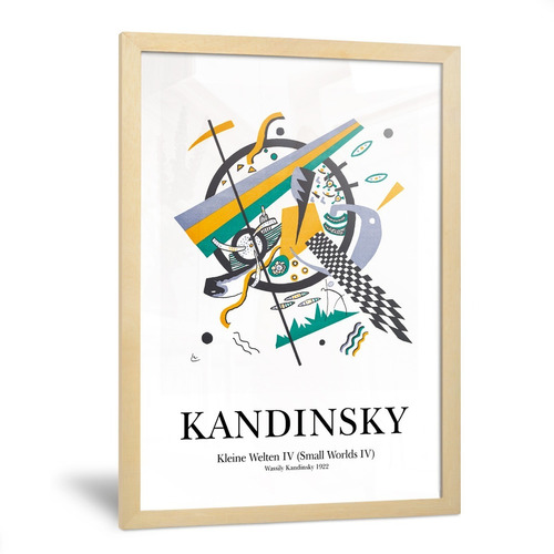 Cuadros Kandinsky Figuras Abstractas Decoración Living 35x50