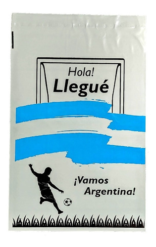Bolsa/sobre Naguara N1-holax50 Vamos Argentina - 30cm X 20cm Pack X 50 Unidades