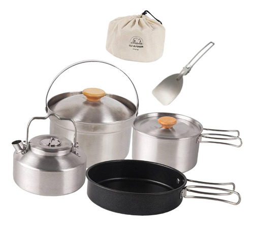 Utensilios De Cocina Para Acampar, Sartén, Tetera, Hervidor