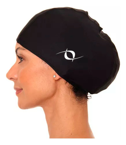 Kit Óculos Natação Touca De Tecido Sapatilha Hidroginástica Cor Touca Preto - Sapatilha Preto G