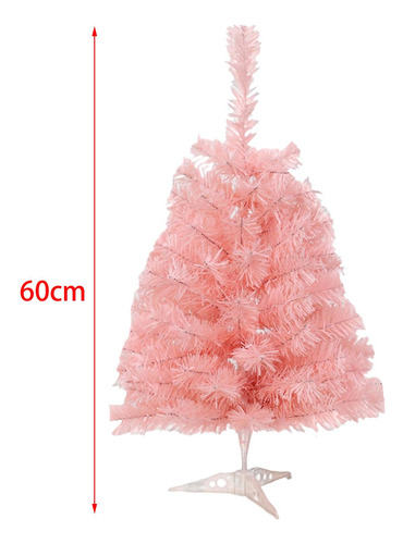 De Navidad Rosa Sin Iluminar De 24 Pulgadas Árbol De