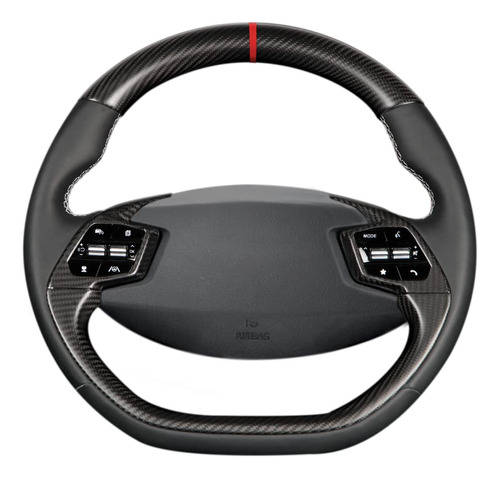 Juego 4 Funda Fibra Carbono Real Para Volante Kia Ev6